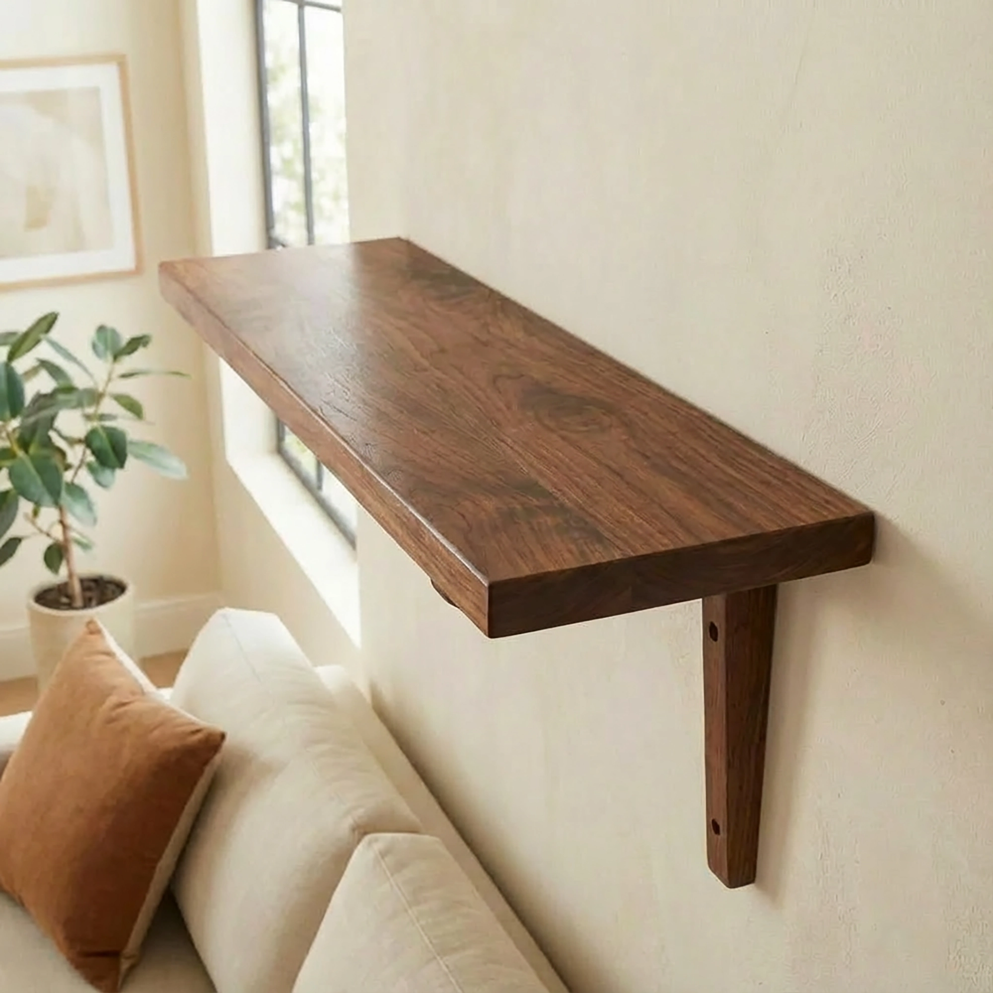 JK011 Hyllkonsol valnöt